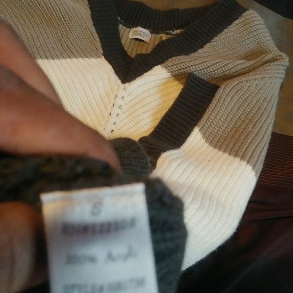 Charming Charlie Black, White, & Gray Sweater - Picture 7 of 7